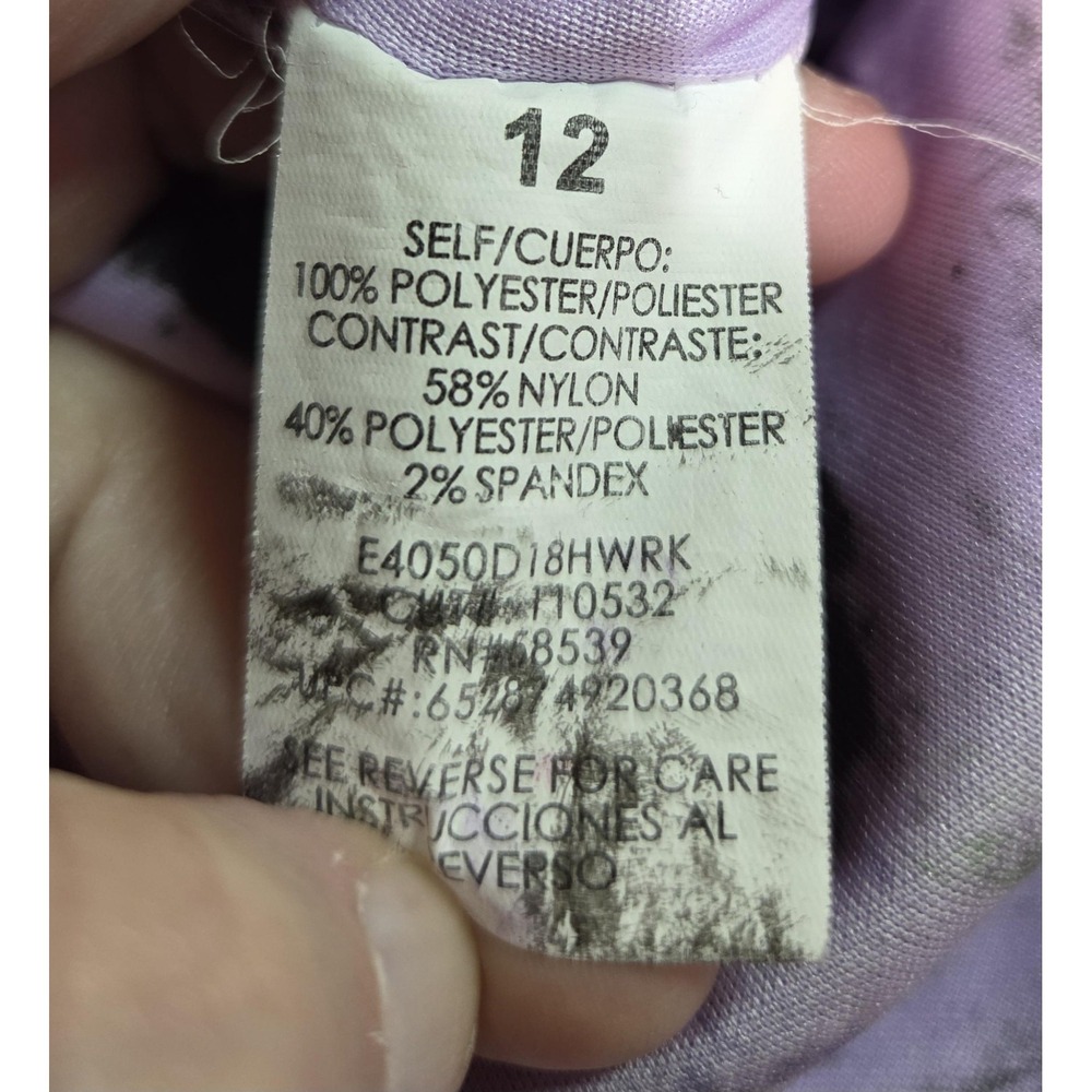 Speechless Dress Girls 12 Purple Lace Hi Low Formal Party Stain DIY Art Project - Picture 7 of 8